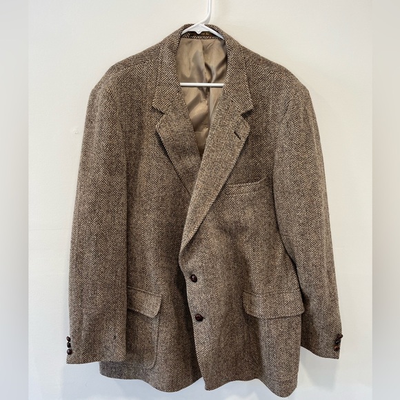Harris Tweed Handwoven Scottish Wool Jacket - Picture 1 of 7